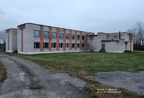 Комплекс капитальных строений (3 здания бывшей Дригучской школы), здание школы инв. № 254/С-12182, здание животноводческих классов,  котельная, Миорский район, Турковский с/с, д. Дригучи, ул. Центральная, 1А, 1В, 3А