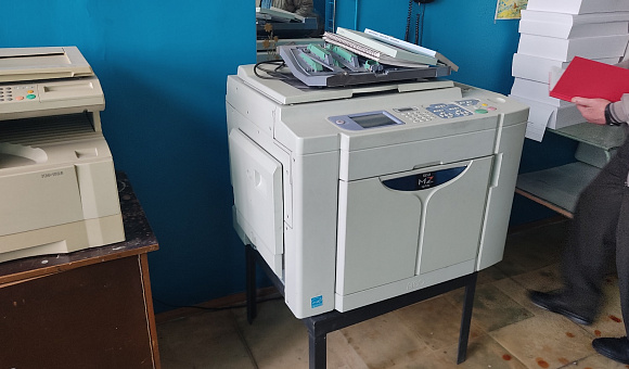 Лот № 3. Машина трафаретной печати RISO MZ 1070 А3, инв. № 00292.