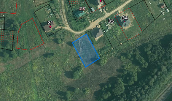 Лот№2. Земельный участок с кадастровым № 221284806101000383 площадью 0.1493 га по адресу: Витебская обл., Витебский р-н, Летчанский с/с, аг. Кировская, ул. Железнодорожная, У-1 для строительства и обслуживания одноквартирного жилого дома