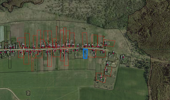 Лот №1. Земельный участок с кадастровым № 222180204101000143 площадью 0.1292 га по адресу: Витебская обл., Докшицкий р-н, Бегомльский с/с, д. Волча, ул. Заречная, 15А