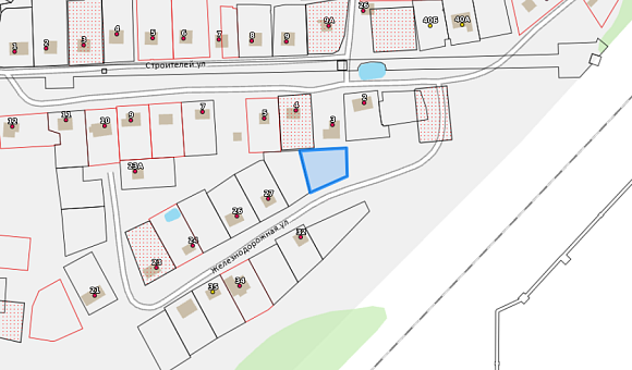 Лот №1. Земельный участок с кадастровым № 221200000001008003 площадью 0.1309 га по адресу: Витебская обл., Витебский р-н, Летчанский с/с, аг. Кировская, ул. Железнодорожная, уч.11 для строительства и обслуживания одноквартирного жилого дома