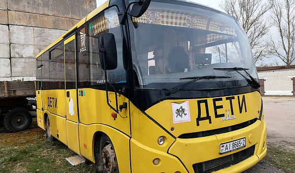 Лот № 1. Автобус MAZ 241S30, 2016 года выпуска, регистрационный знак АІ 8665-2, тип ТС – автобус, вагон (WAGON), цвет – желтый, кузов (рама) № Y3М241S30G0000444, инв.№ 01510035.